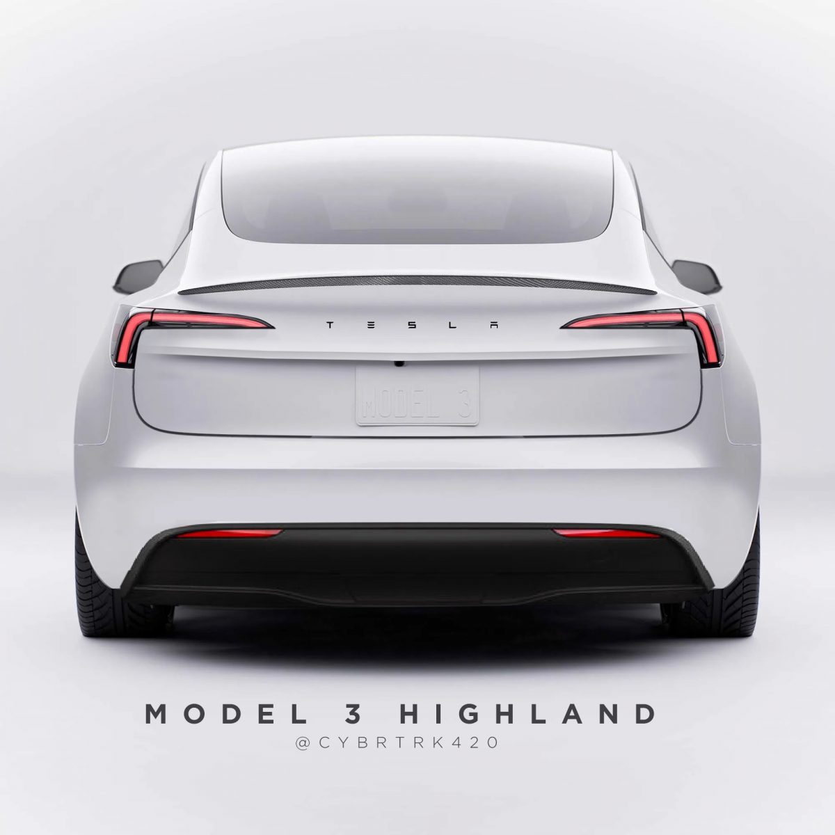 tesla model 3 highland range km